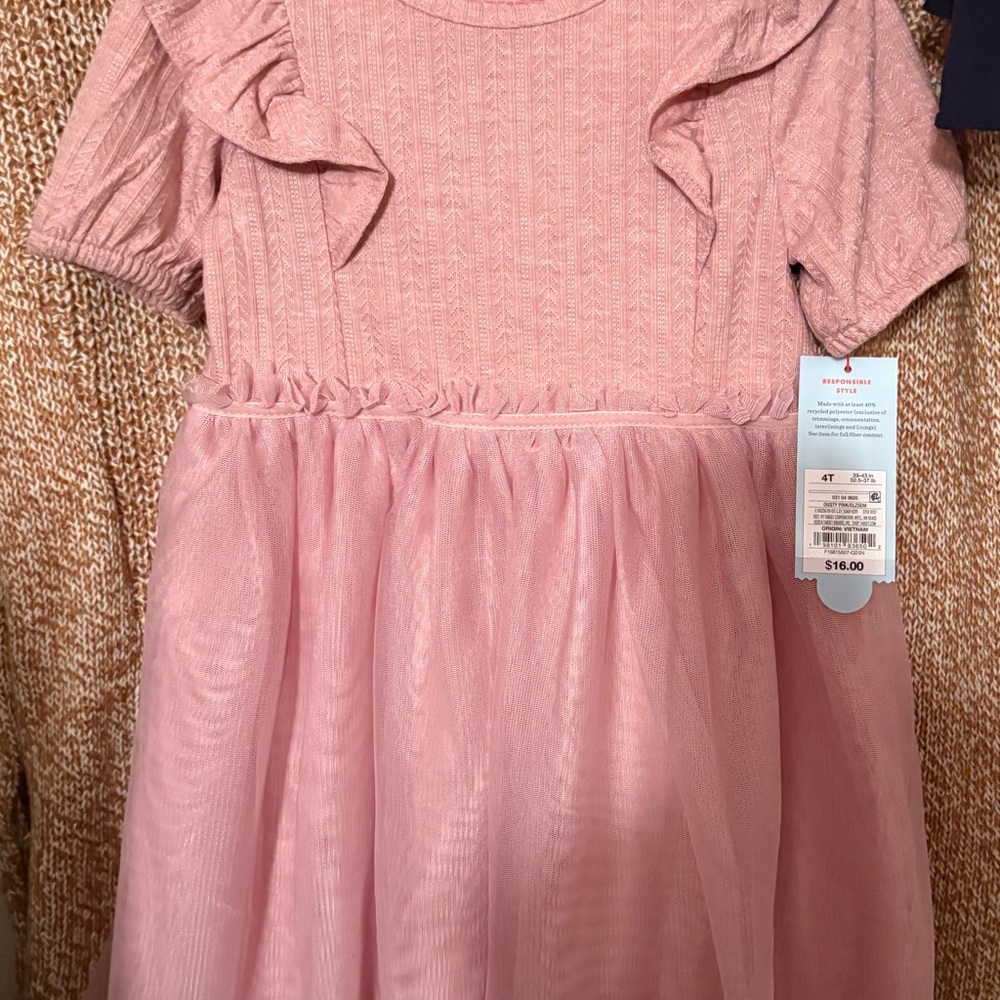 Cat & Jack Light Pink Ruffle Dress